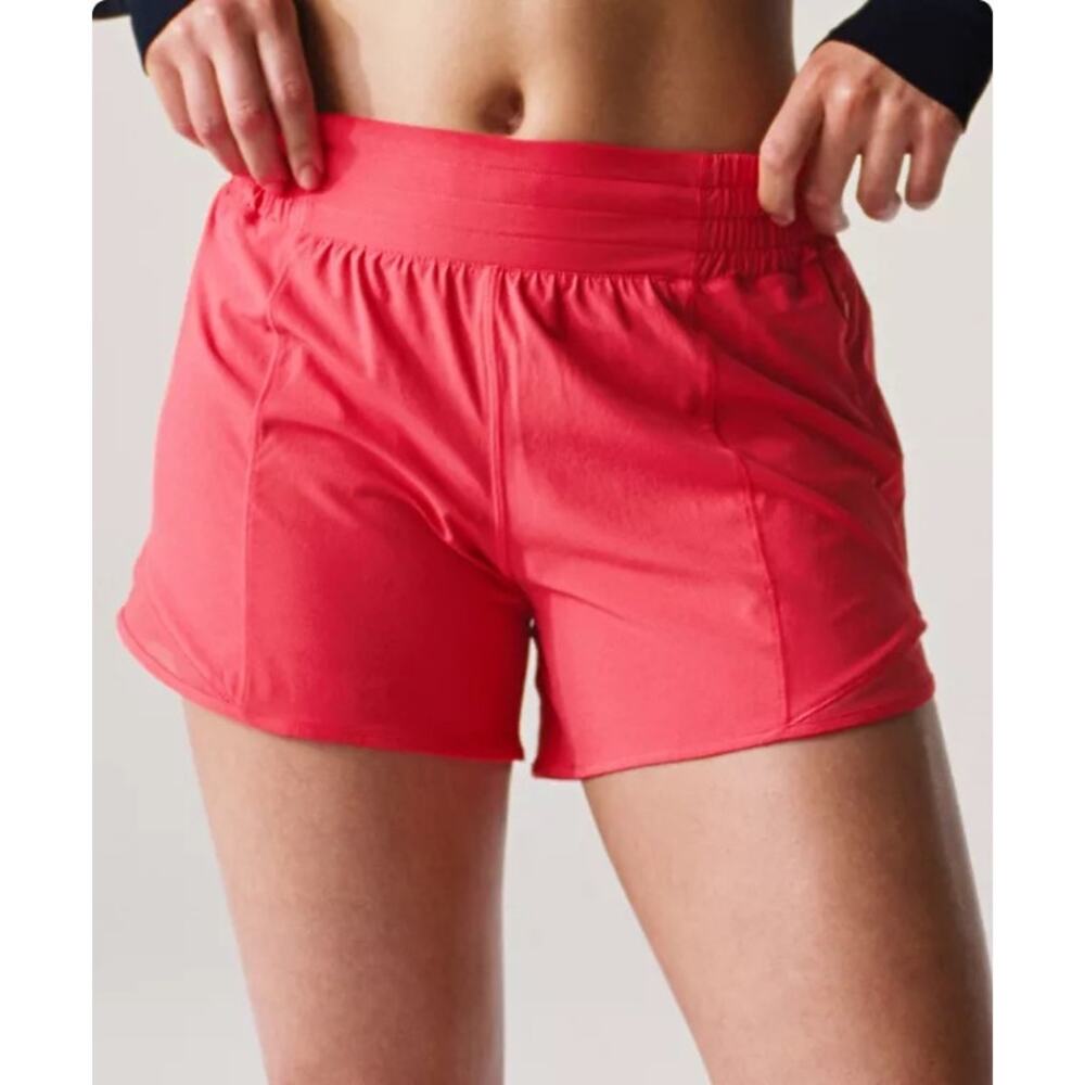 Lululemon Hotty Hot High Rise  Pink Running Shorts, Size 6, 1397-Y